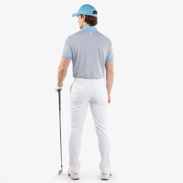 Mate is a Breathable short sleeve golf shirt for Men in the color Alaskan Blue(6)