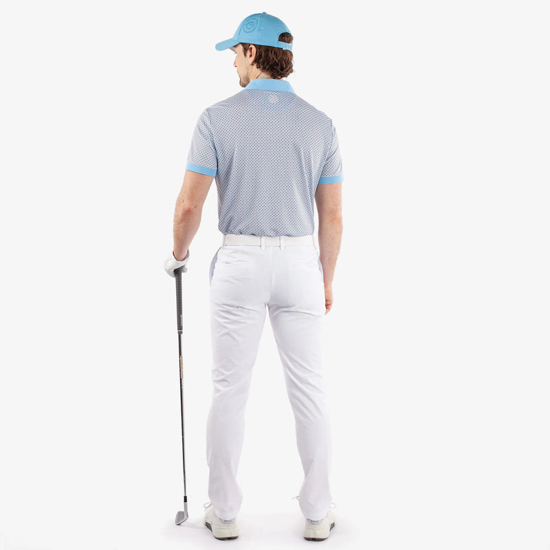 Mate is a Breathable short sleeve golf shirt for Men in the color Alaskan Blue(6)