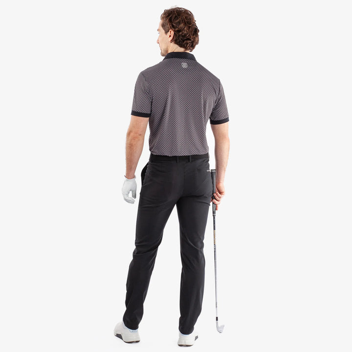 Mate is a Breathable short sleeve golf shirt for Men in the color Sharkskin/Black(6)