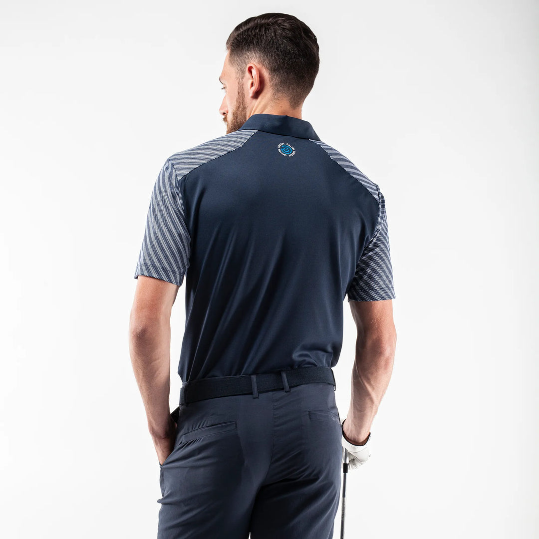 Mathis is a Breathable short sleeve shirt for Men in the color Navy(4)