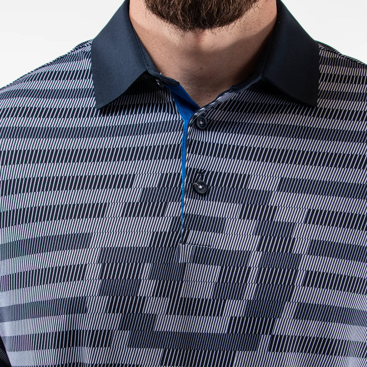 Mathis is a Breathable short sleeve shirt for Men in the color Navy(2)