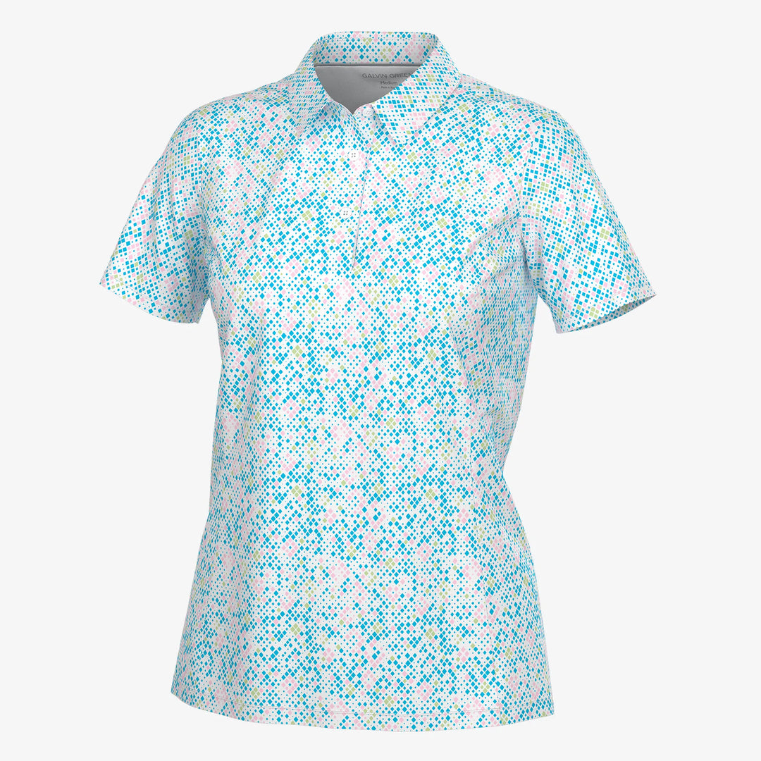 Maud is a Breathable short sleeve golf shirt for Women in the color Multicolor(0)