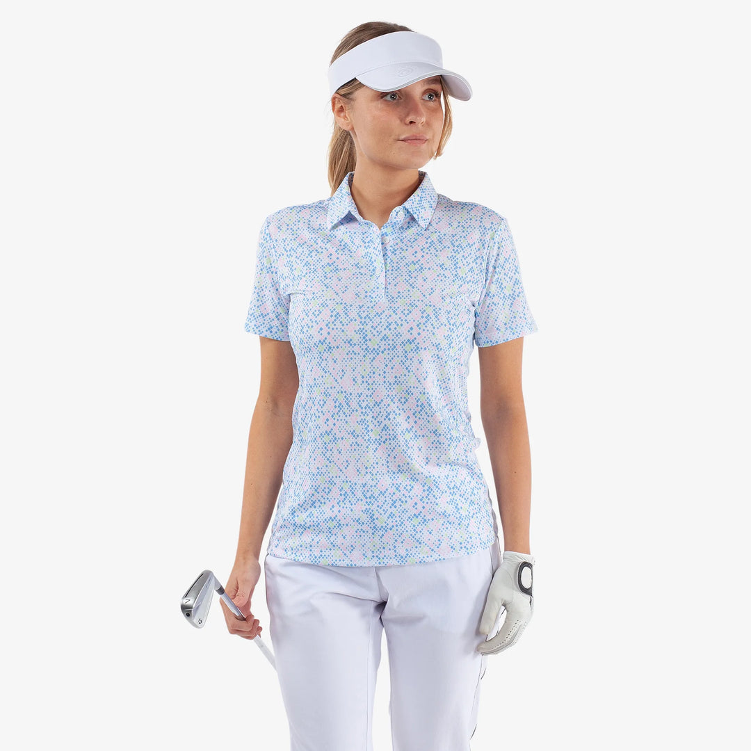 Maud is a Breathable short sleeve golf shirt for Women in the color Multicolor(1)
