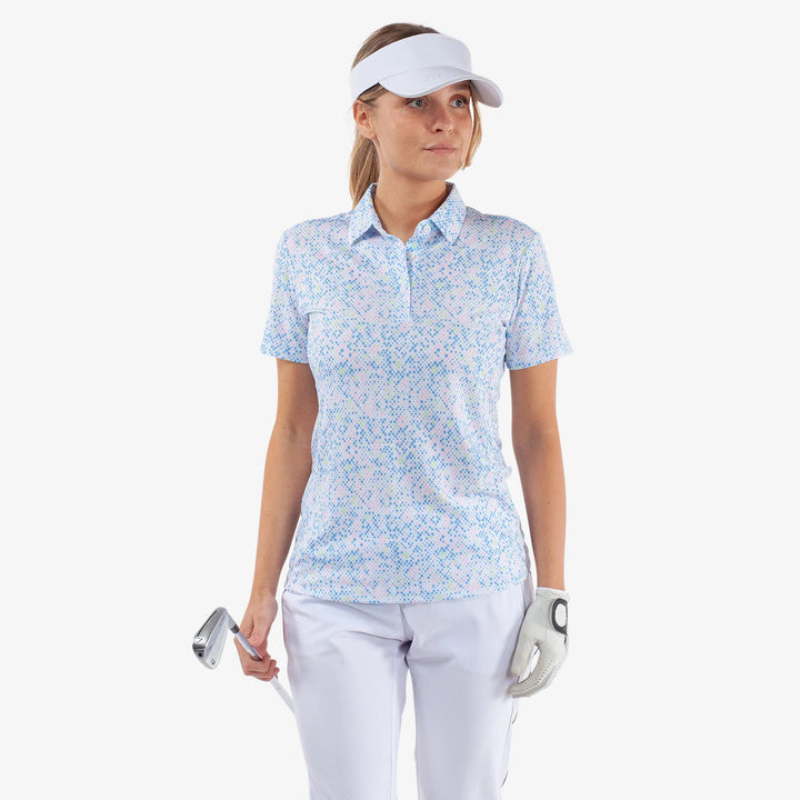 Maud is a Breathable short sleeve golf shirt for Women in the color Multicolor(1)