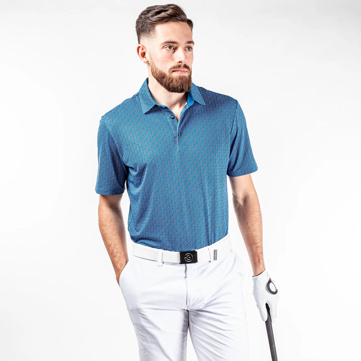 Mauro is a Breathable short sleeve shirt for Men in the color Blue Bell(1)