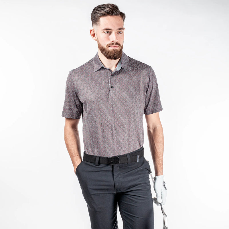 Mauro is a Breathable short sleeve shirt for Men in the color Sharkskin(1)