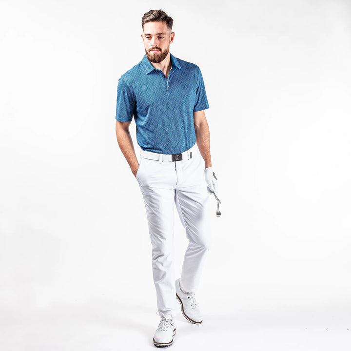 Mauro is a Breathable short sleeve shirt for Men in the color Blue Bell(2)