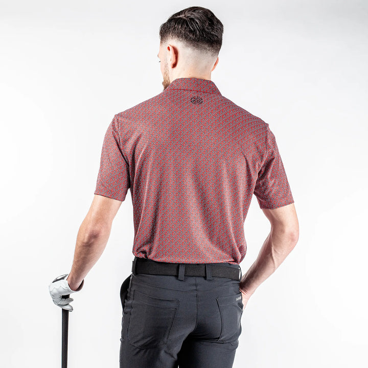 Mauro is a Breathable short sleeve shirt for Men in the color Red(6)