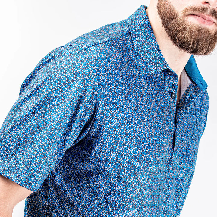 Mauro is a Breathable short sleeve shirt for Men in the color Blue Bell(3)