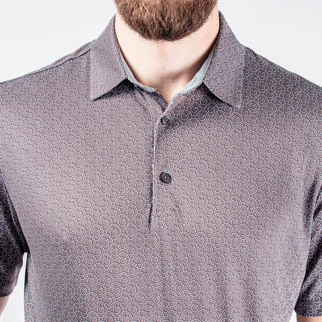 Mauro is a Breathable short sleeve shirt for Men in the color Sharkskin(4)