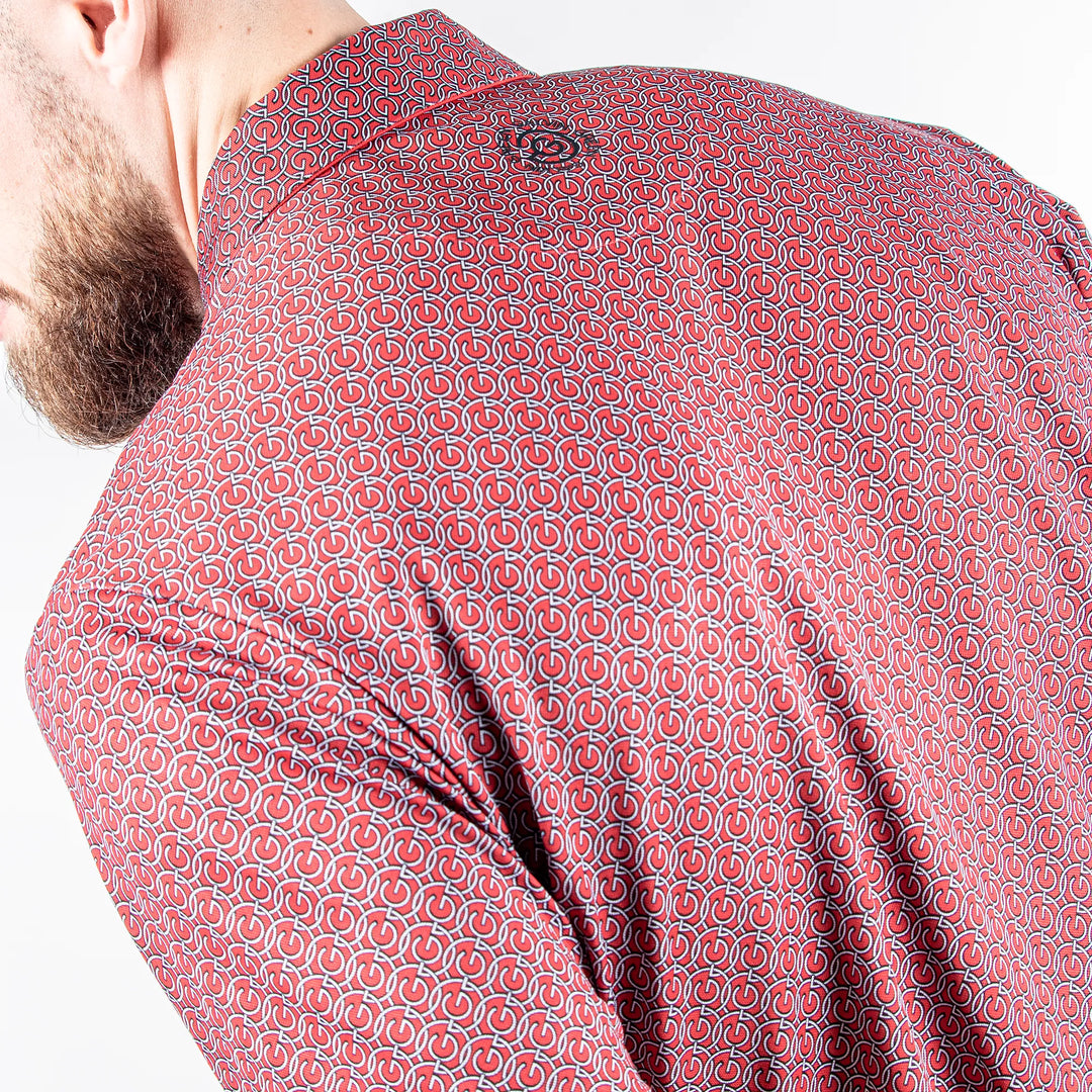 Mauro is a Breathable short sleeve shirt for Men in the color Red(7)