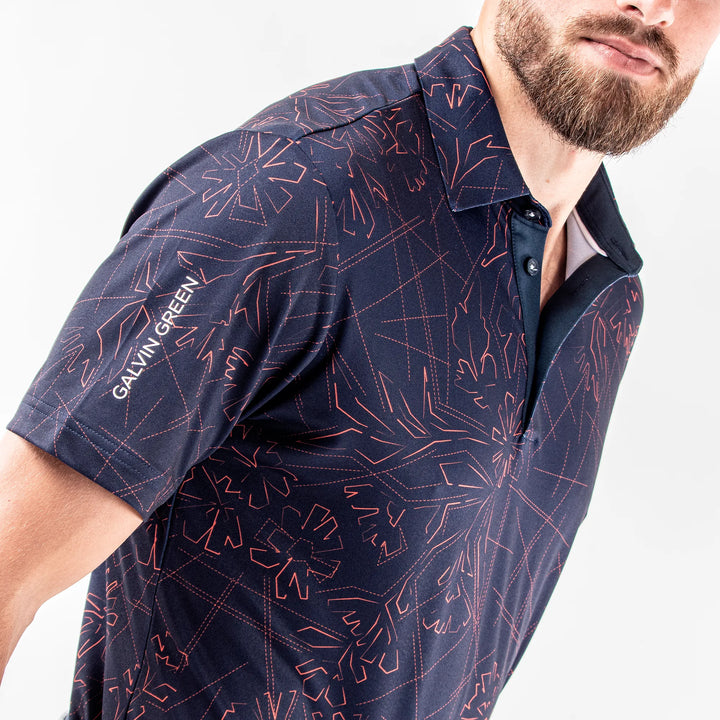 Maverick is a Breathable short sleeve shirt for Men in the color Orange(4)