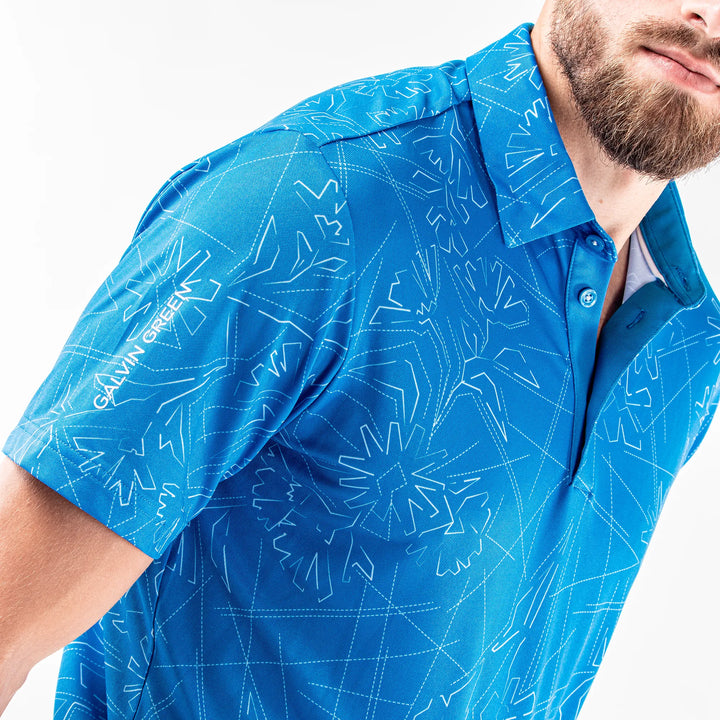 Maverick is a Breathable short sleeve shirt for Men in the color Blue Bell(4)
