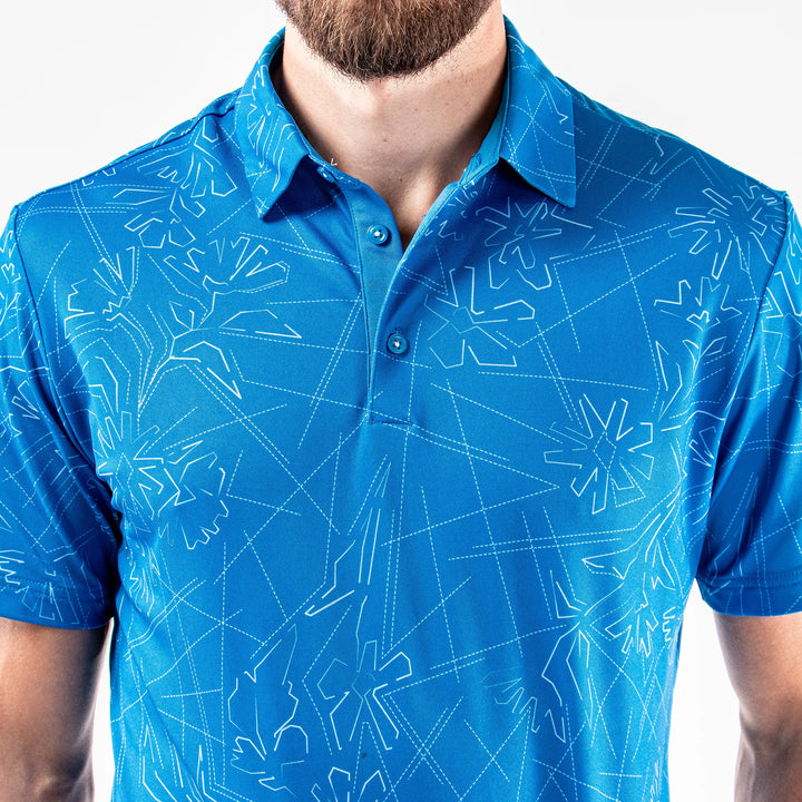 Maverick is a Breathable short sleeve shirt for Men in the color Blue Bell(5)