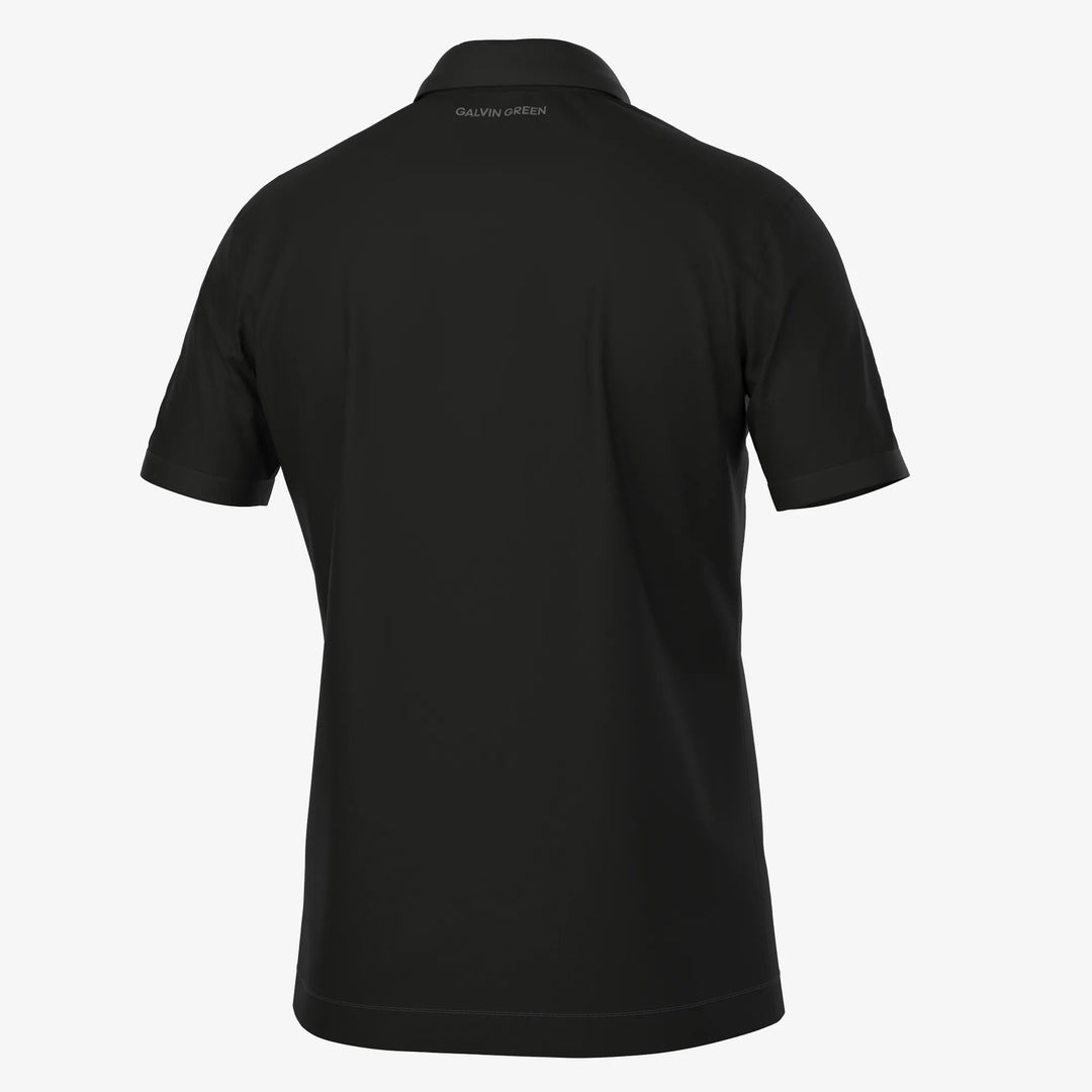 Maximilian is a Breathable short sleeve golf shirt for Men in the color Black(7)