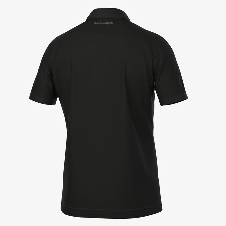 Maximilian is a Breathable short sleeve golf shirt for Men in the color Black(7)