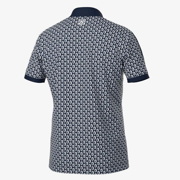 Maxwell is a Breathable short sleeve golf shirt for Men in the color Navy/Cool Grey(7)