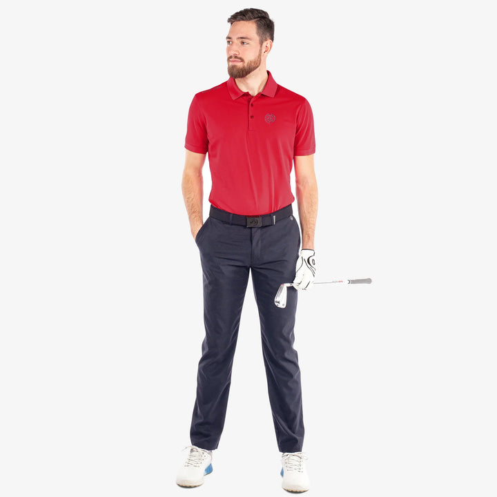 Max Tour is a Breathable short sleeve golf shirt for Men in the color Red(2)