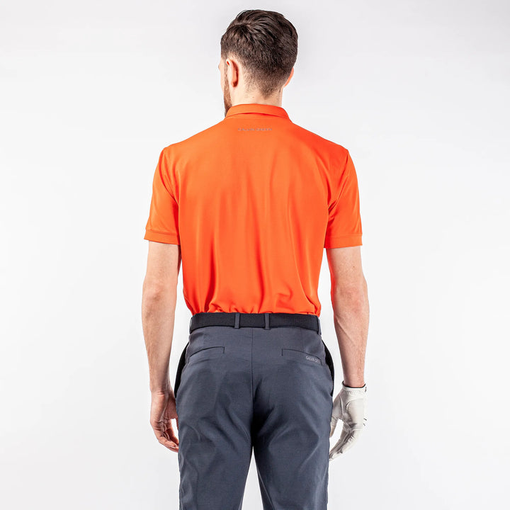 Max Tour is a Breathable short sleeve golf shirt for Men in the color Orange(5)