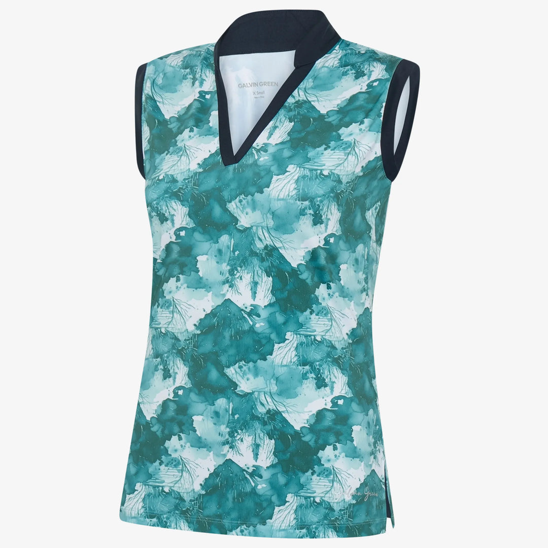 Maya is a Breathable sleeveless golf shirt for Women in the color Storm Blue(0)