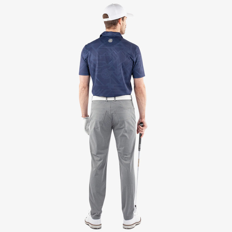 Maze is a Breathable short sleeve golf shirt for Men in the color Navy(6)