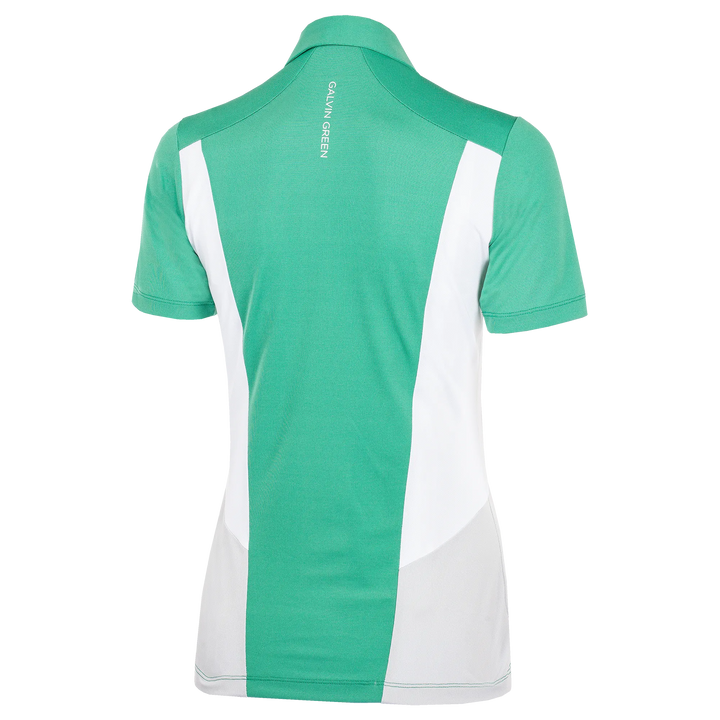 Melanie is a Breathable short sleeve shirt for Women in the color Green base(9)