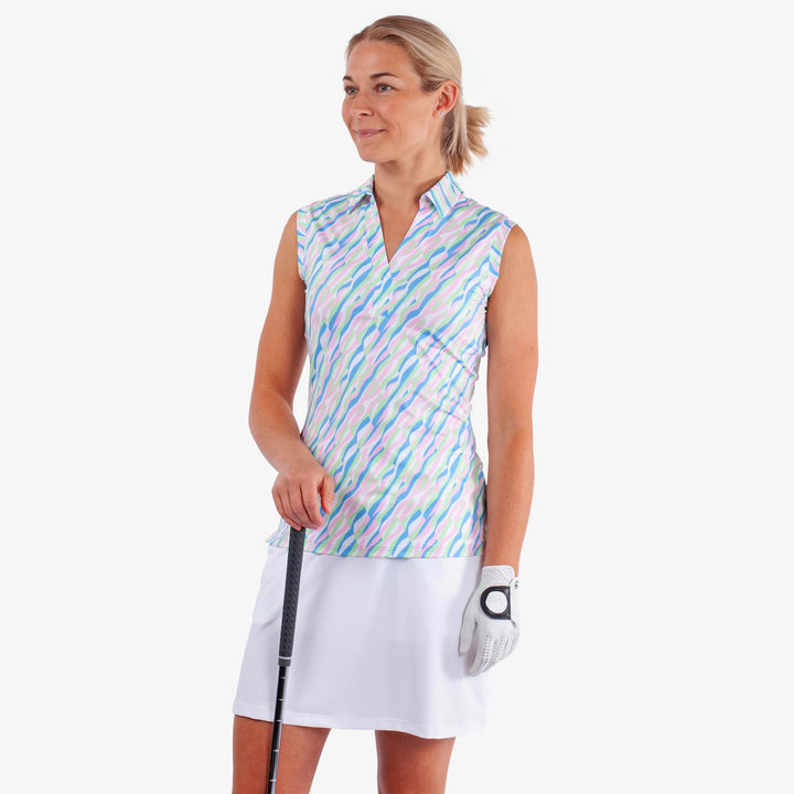 Melissa is a Breathable sleeveless golf shirt for Women in the color Multicolor(1)