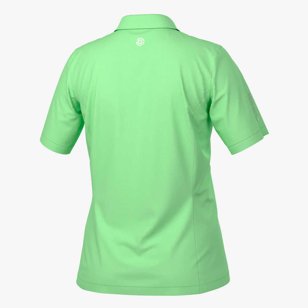 Melody is a Breathable short sleeve golf shirt for Women in the color Fresh Green(7)