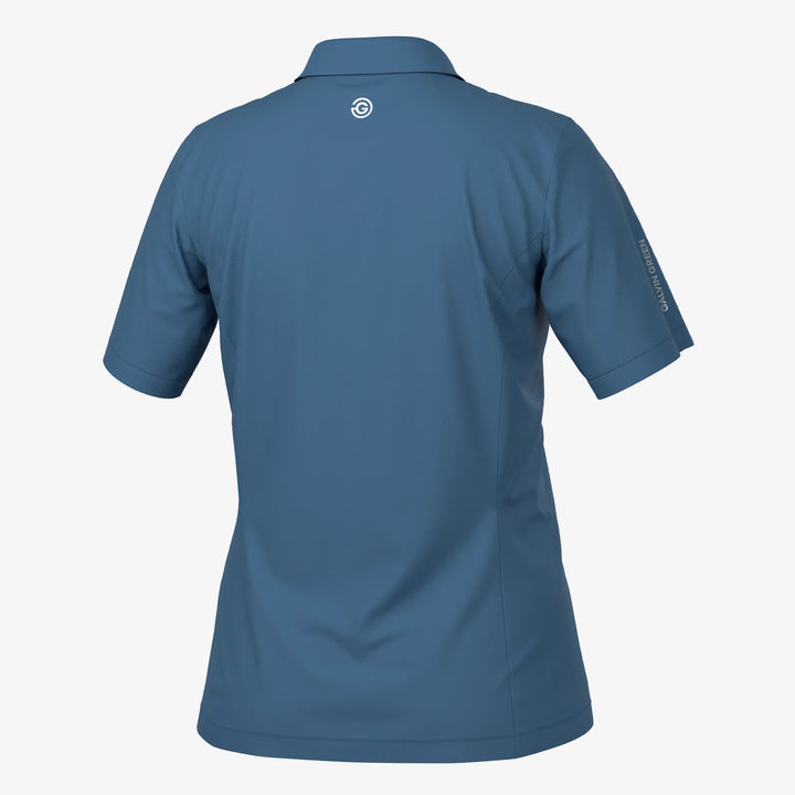 Melody is a Breathable short sleeve golf shirt for Women in the color Moonlight Blue(7)
