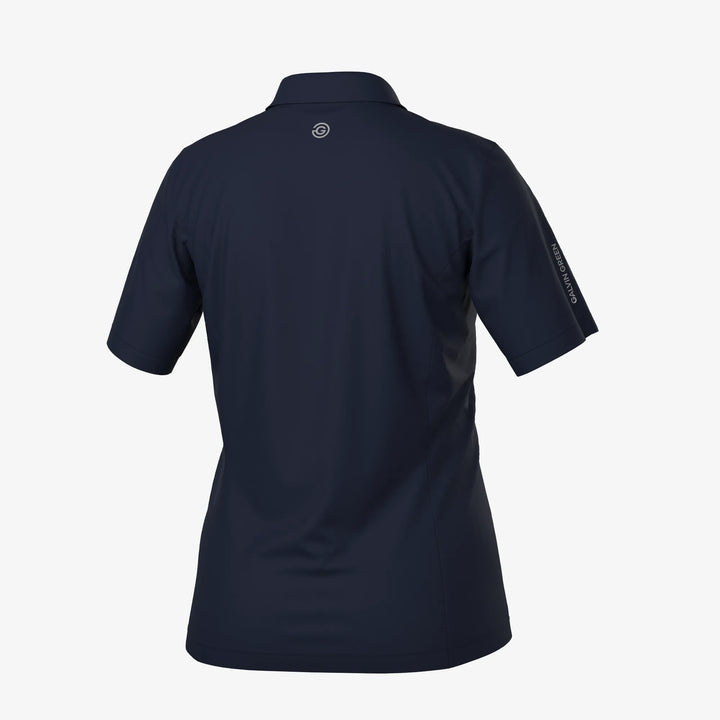Melody is a Breathable short sleeve golf shirt for Women in the color Navy(7)