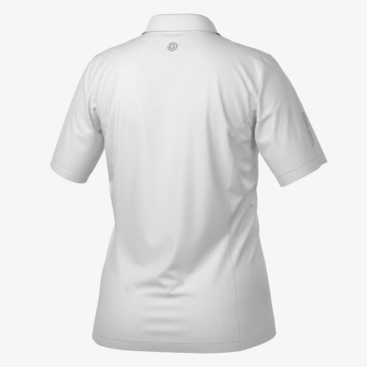 Melody is a Breathable short sleeve golf shirt for Women in the color White(8)