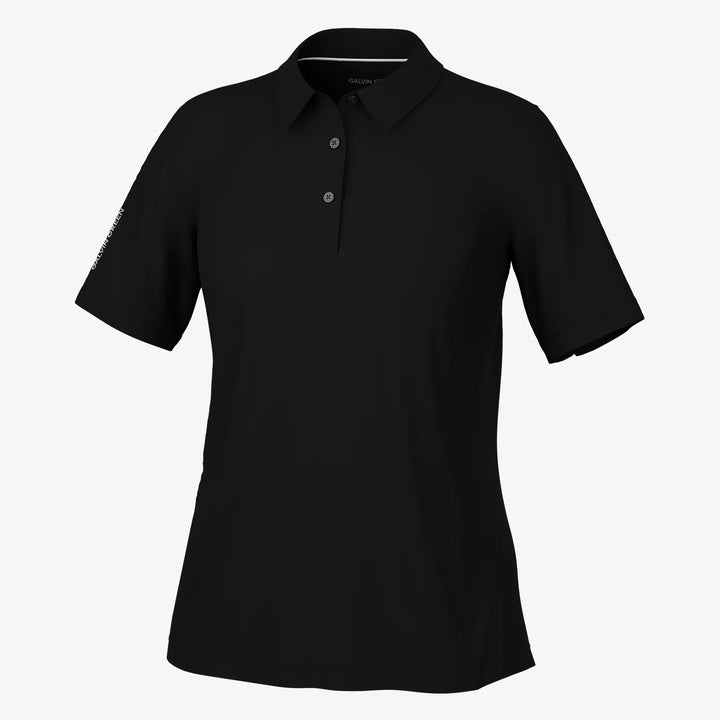 Melody is a Breathable short sleeve golf shirt for Women in the color Black(0)