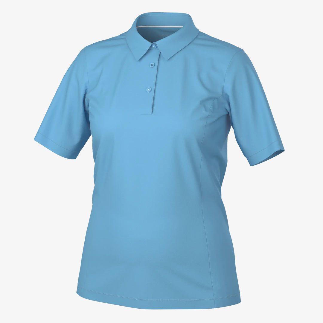 Melody is a Breathable short sleeve golf shirt for Women in the color Alaskan Blue(0)