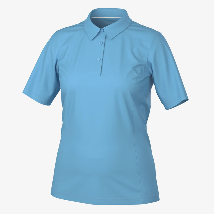 Melody is a Breathable short sleeve golf shirt for Women in the color Alaskan Blue(0)