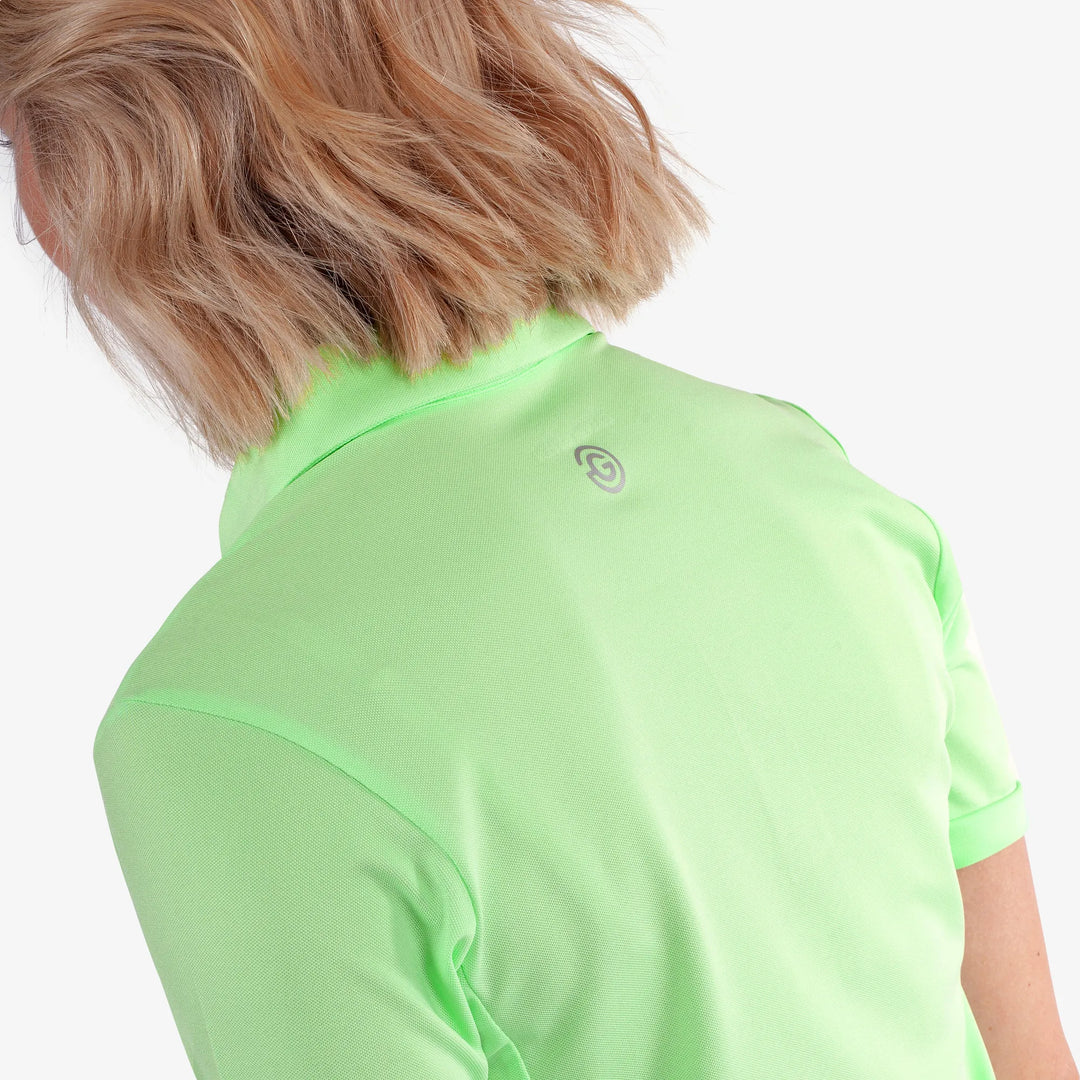 Melody is a Breathable short sleeve golf shirt for Women in the color Fresh Green(5)