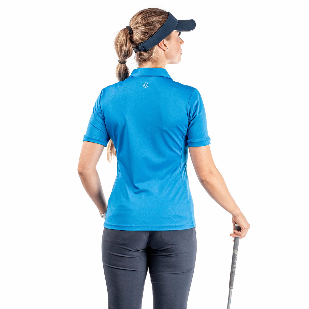 Melody is a Breathable short sleeve golf shirt for Women in the color Blue(4)