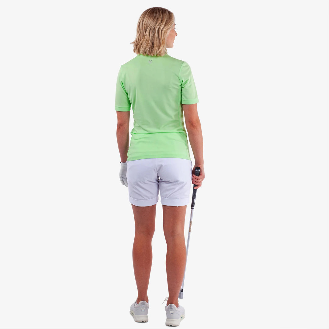 Melody is a Breathable short sleeve golf shirt for Women in the color Fresh Green(6)