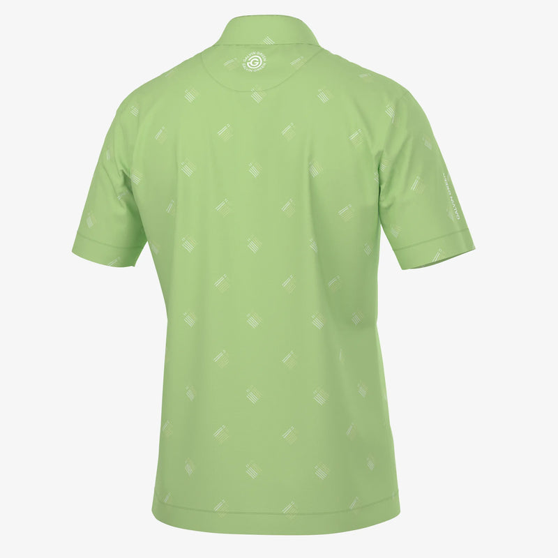 Memo is a Breathable short sleeve golf shirt for Men in the color Fresh Green(7)