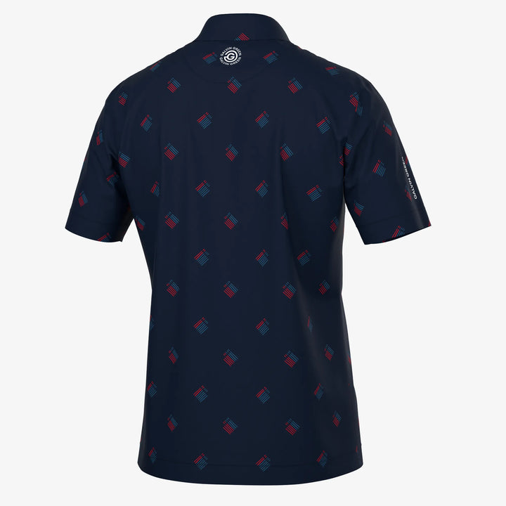 Memo is a Breathable short sleeve golf shirt for Men in the color Navy(7)