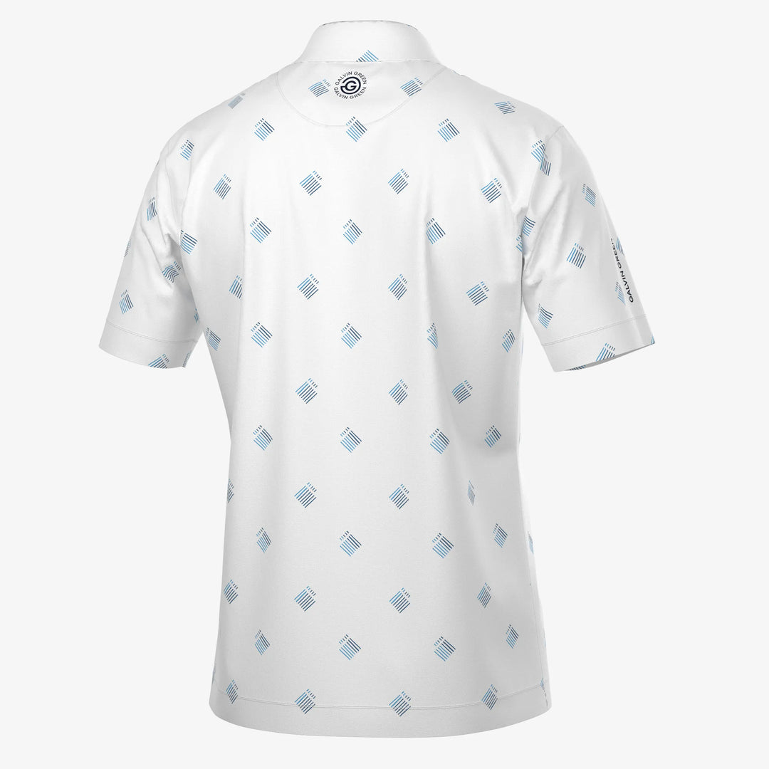 Memo is a Breathable short sleeve golf shirt for Men in the color White(7)