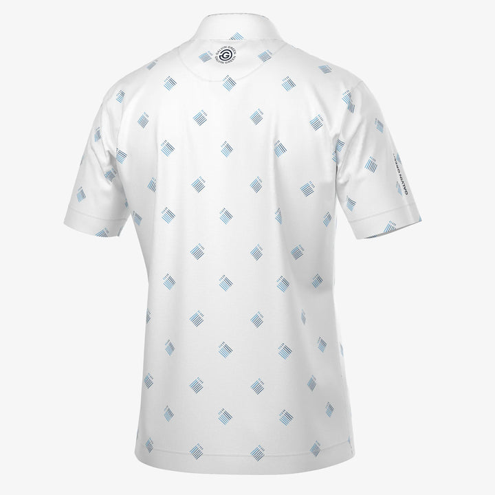 Memo is a Breathable short sleeve golf shirt for Men in the color White(7)