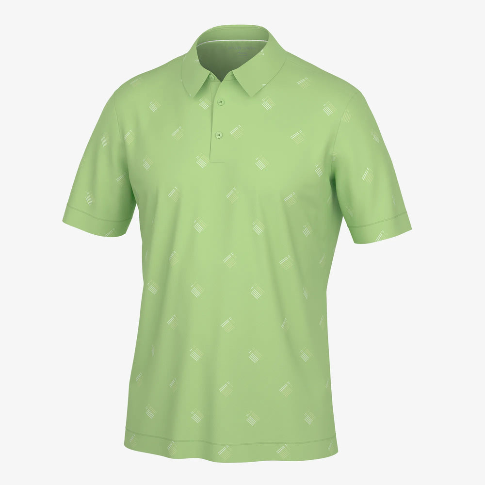 Memo is a Breathable short sleeve golf shirt for Men in the color Fresh Green(0)