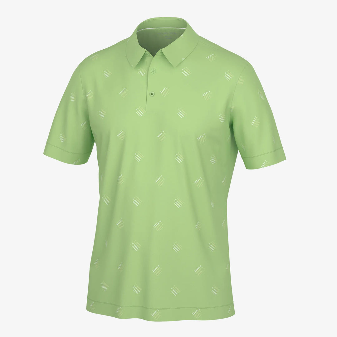 Memo is a Breathable short sleeve golf shirt for Men in the color Fresh Green(0)