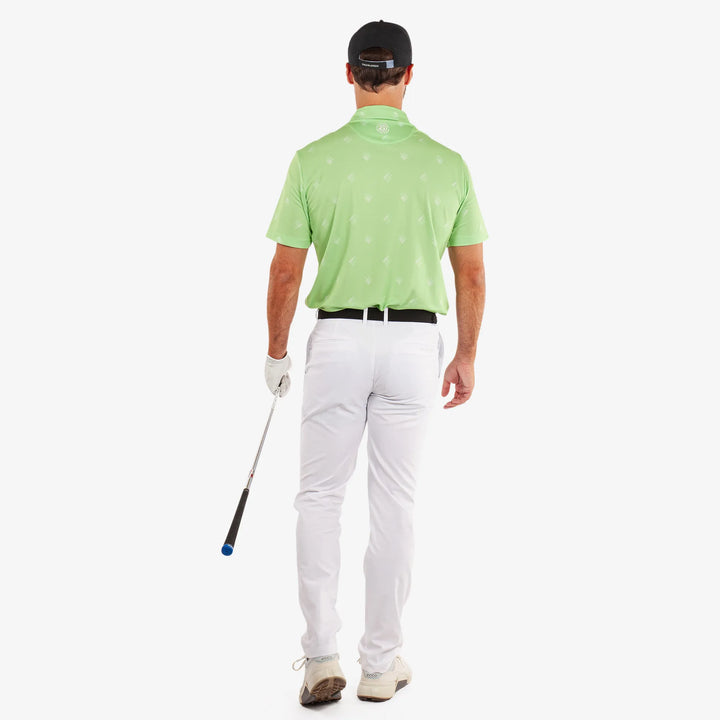 Memo is a Breathable short sleeve golf shirt for Men in the color Fresh Green(2)