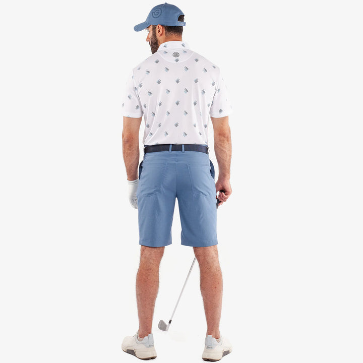 Memo is a Breathable short sleeve golf shirt for Men in the color White(6)