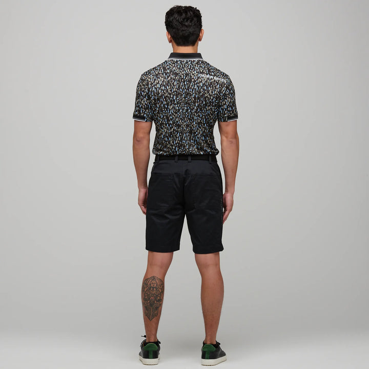 Memphis is a Breathable short sleeve golf shirt for Men in the color Alaskan Blue/Black(6)