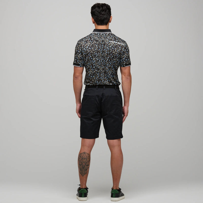 Memphis is a Breathable short sleeve golf shirt for Men in the color Alaskan Blue/Black(6)
