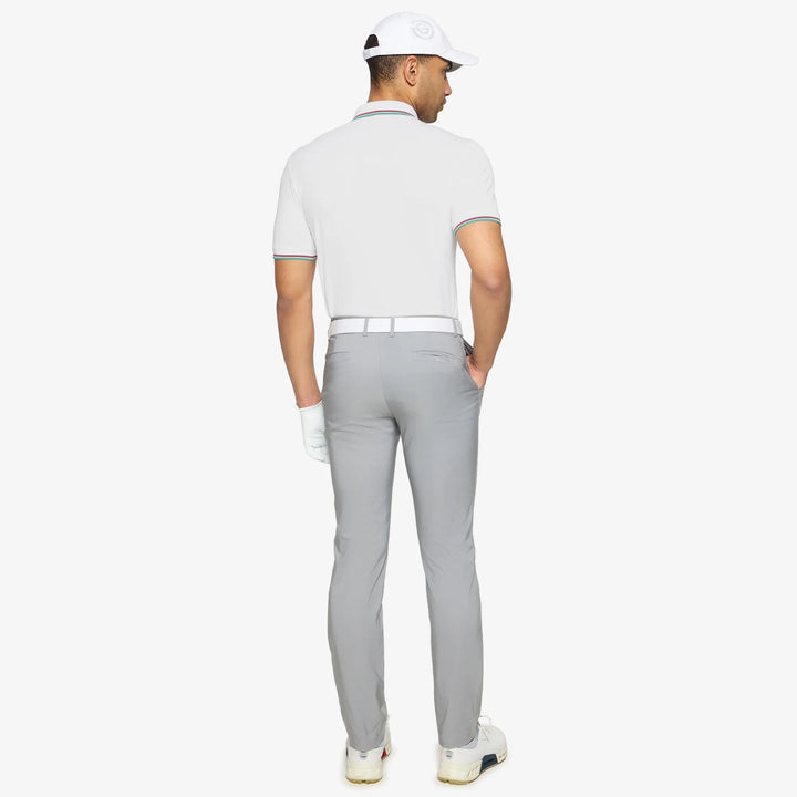 Mendoza is a Breathable short sleeve golf shirt for Men in the color White(5)