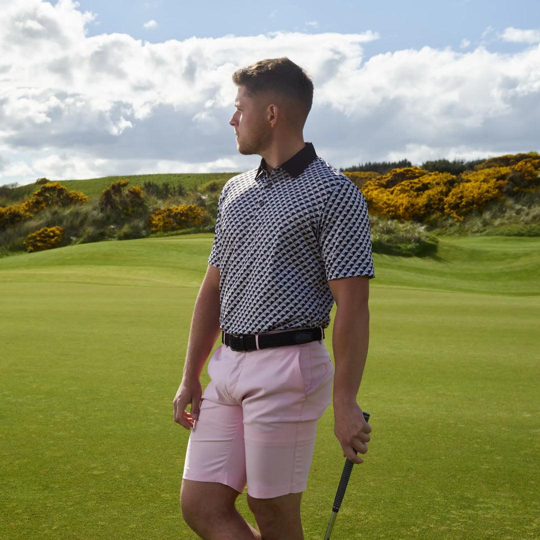 Mercer is a Breathable short sleeve shirt for Men in the color Sugar Coral(3)