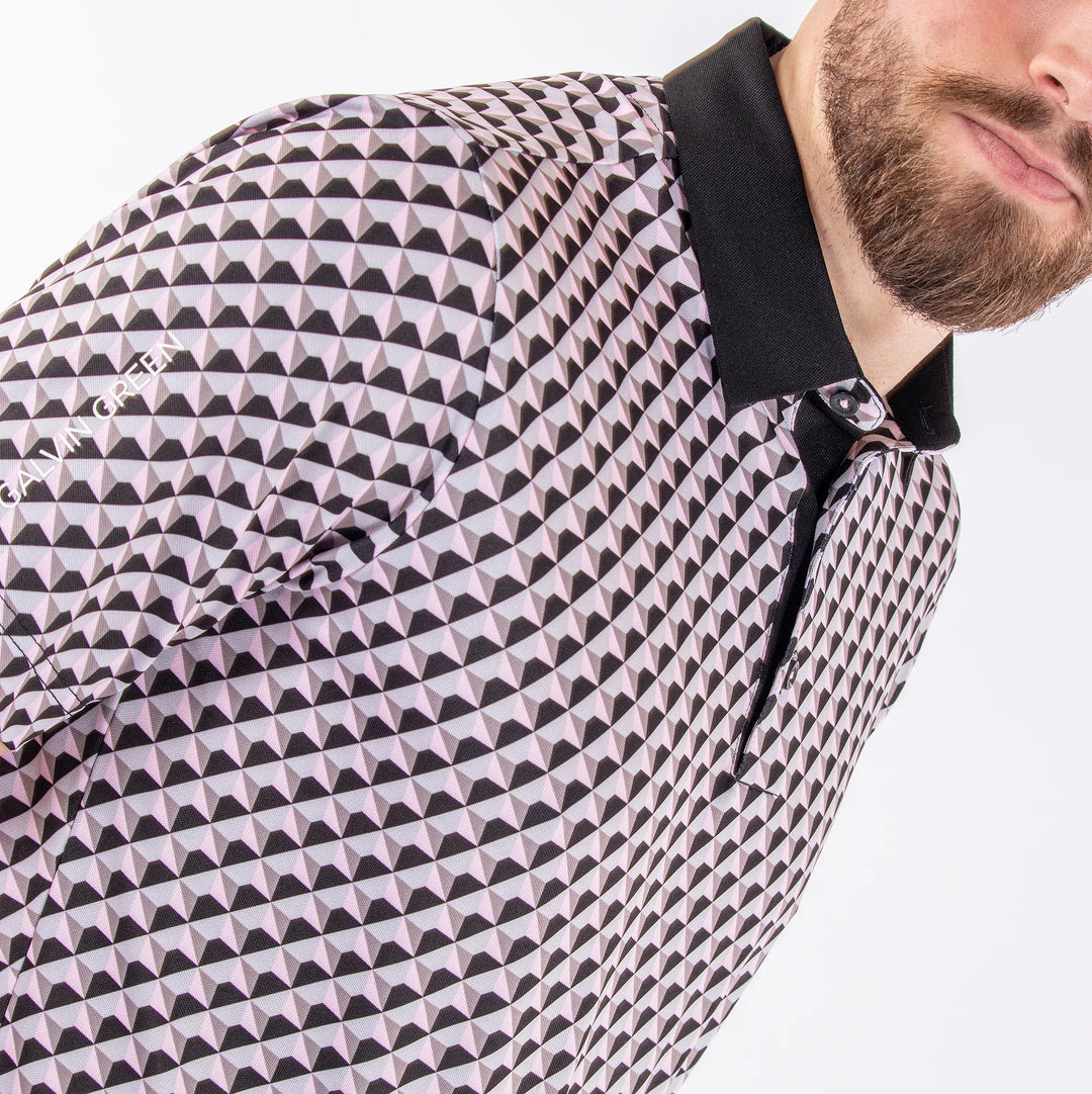 Mercer is a Breathable short sleeve shirt for Men in the color Sugar Coral(5)